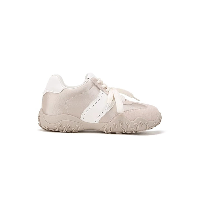 Women's Increasing Insole Mercerized Crescent Pearl Lace German Women's Sports Shoes