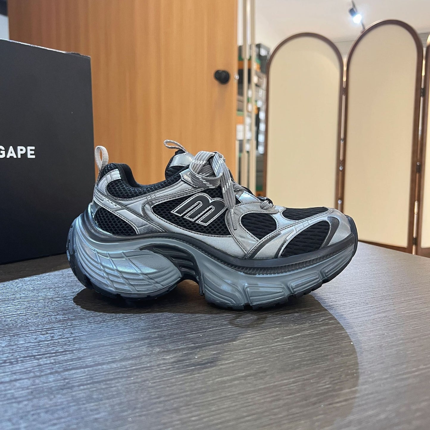 Women's & Men's Lightweight Paris Dad Platform Height Increasing Sneakers