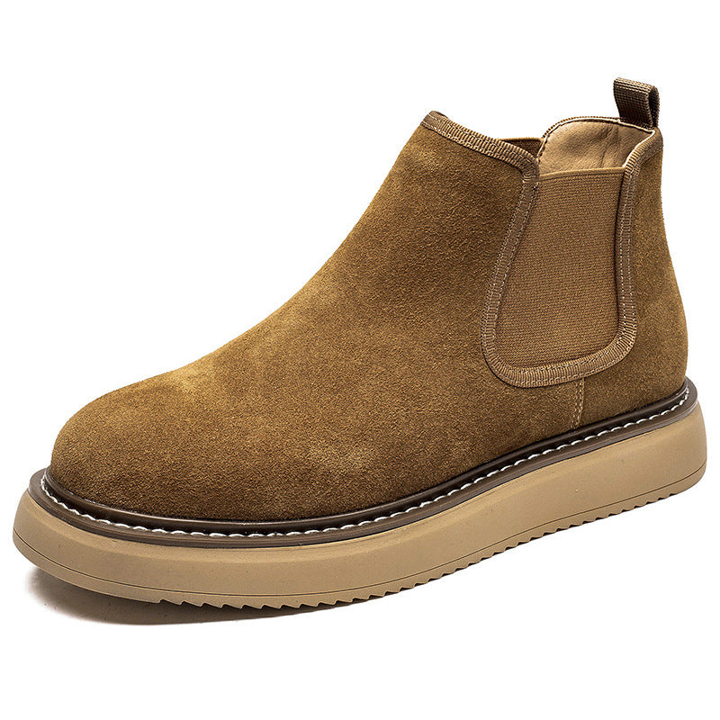 Men's Soft Retro Middle Top British Style Sneakers