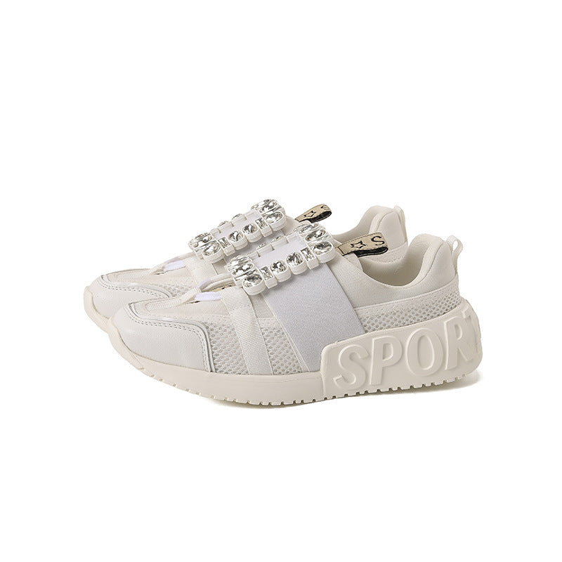Women's Daddy Platform Mesh Surface Breathable Height Increasing Sneakers