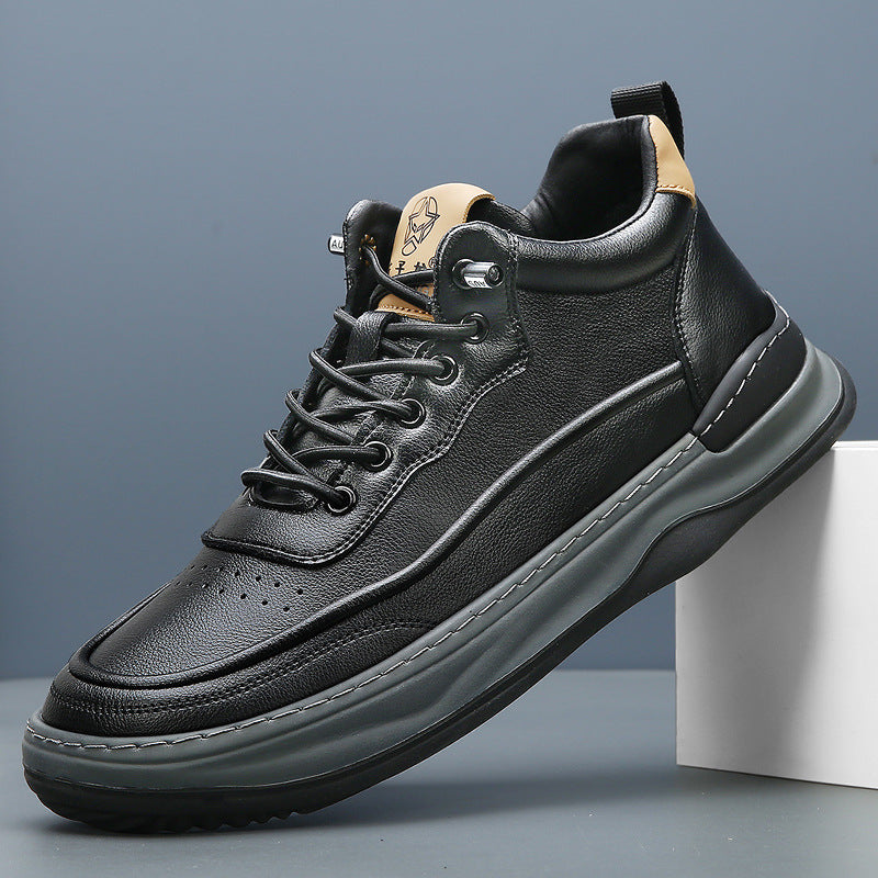 Men's With Veet Insulated Trendy Versatile Wide Sneakers