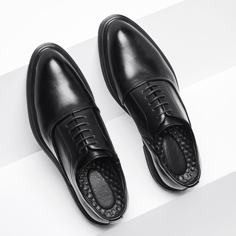 Men's Oversized Spring Widen Plus Size Trendy Leather Shoes