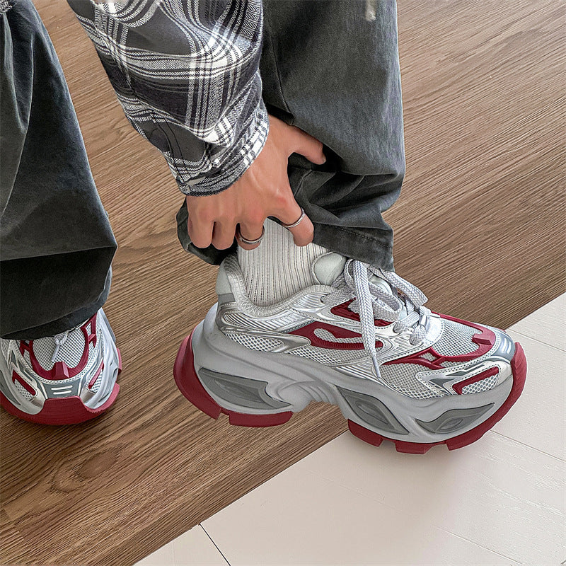 Women's Couple Dad Height Increasing Retro Trendy Sneakers