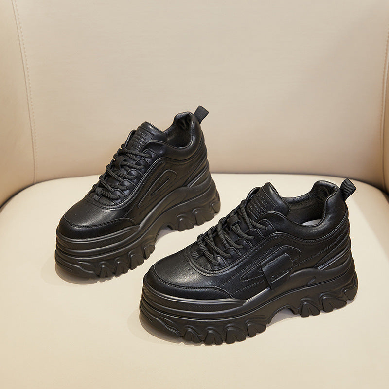 Women's Dad Spring Breathable Platform Height Increasing Women's Casual Shoes
