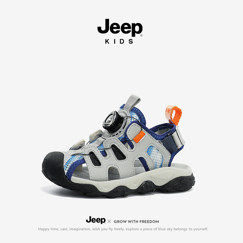 Children's Beach Summer Breathable Rotating Button Soft Kid's Sandals