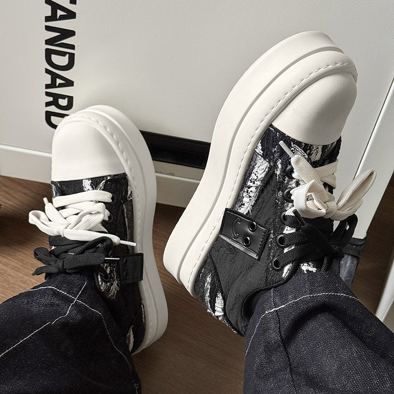 Women's & Men's Invisible American Fashion Platform Lovers Wild Men's Board Shoes