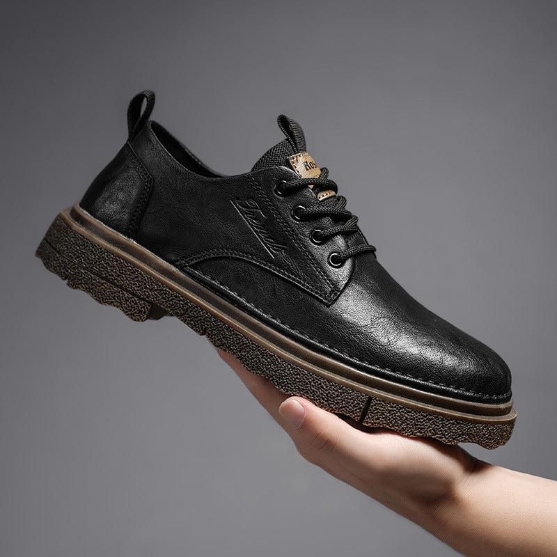 Men's Martin Autumn Retro British Style Increased Leather Shoes