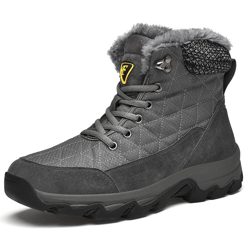 Men's Long Wool Comfortable Warm Waterproof Windproof Snow Boots