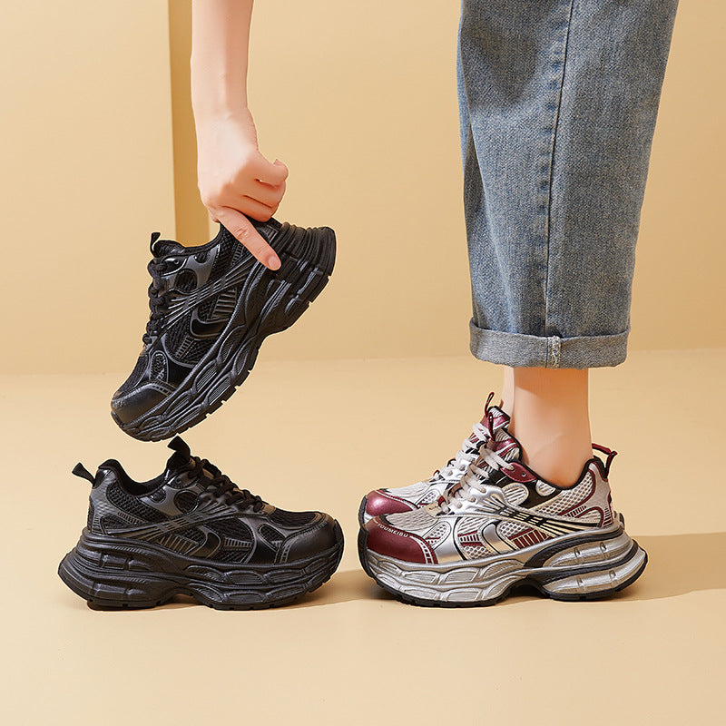 Women's Elevator Suction Film Bottom Dad Autumn Sneakers