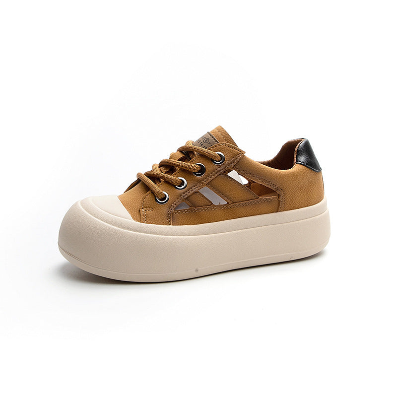 Women's Platform Authentic British Style Retro Flat Women's Shoes