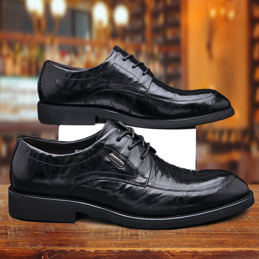 Men's Sheepskin British Breathable Derby Business Formal Men's Shoes