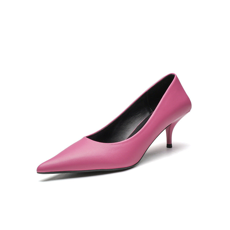 Women's Stiletto Pointed Toe Shallow Mouth Design Women's Fashion Shoes