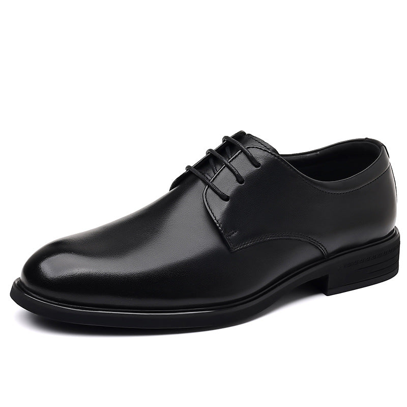 Men's Retro British Style Round Toe Groom Wedding Leather Shoes