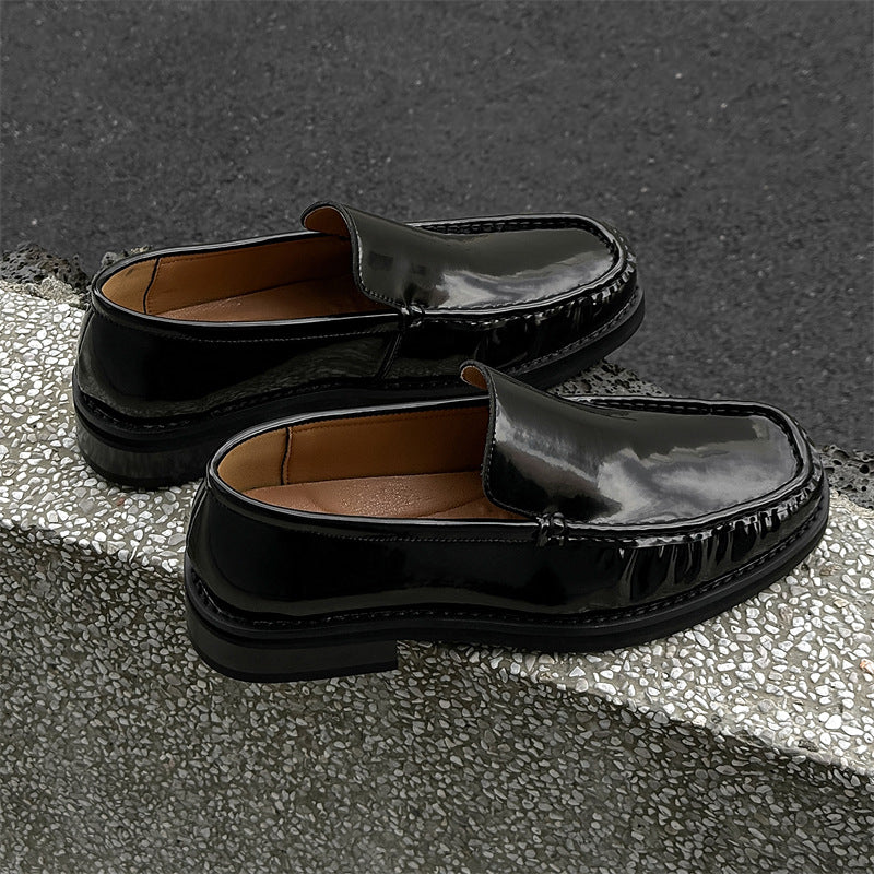 Men's Versatile British Beanie Business Summer Leather Shoes