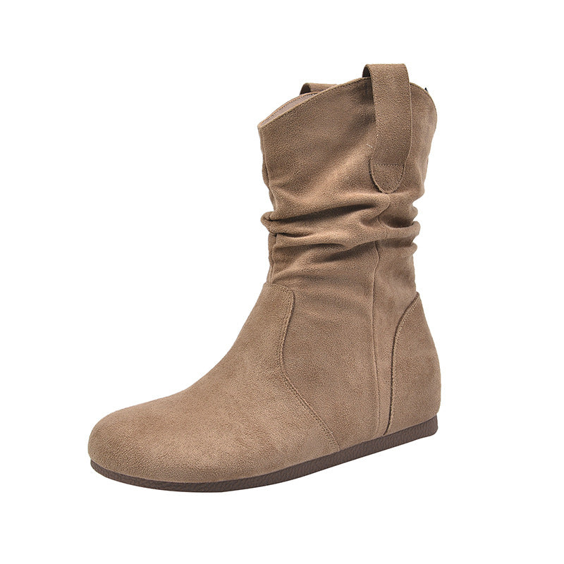 Women's Ankle Widened Fat Feet Pile Style Thick Leg Big Boots