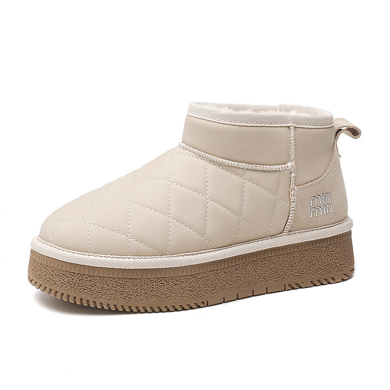 Women's Warm Winter Versatile Platform Elevator Ankle Snow Boots