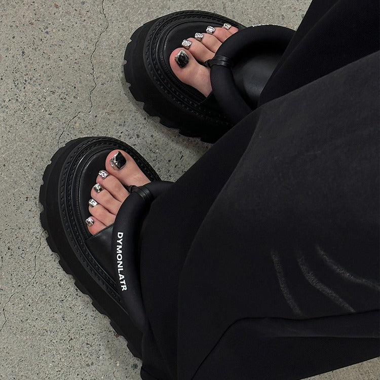 Women's Bottom Flip-flops Outer Wear High-grade Summer Slippers