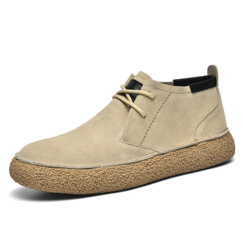 Men's Matte Suede Martin Retro Platform Tide Sneakers