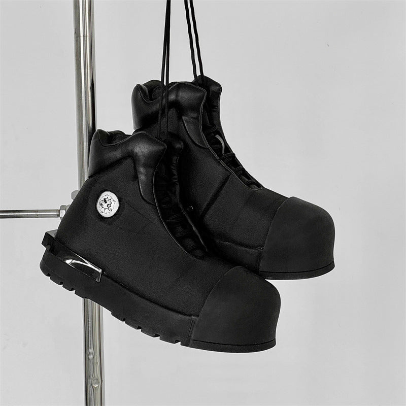 Big Head Platform Increased High Top Boots