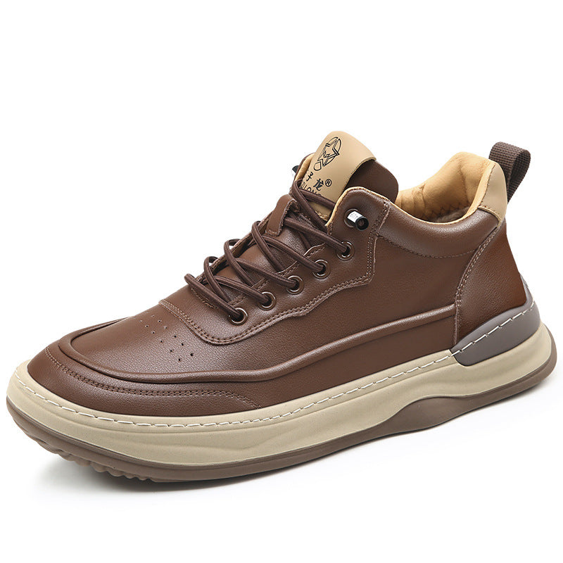 Men's With Veet Insulated Trendy Versatile Wide Sneakers