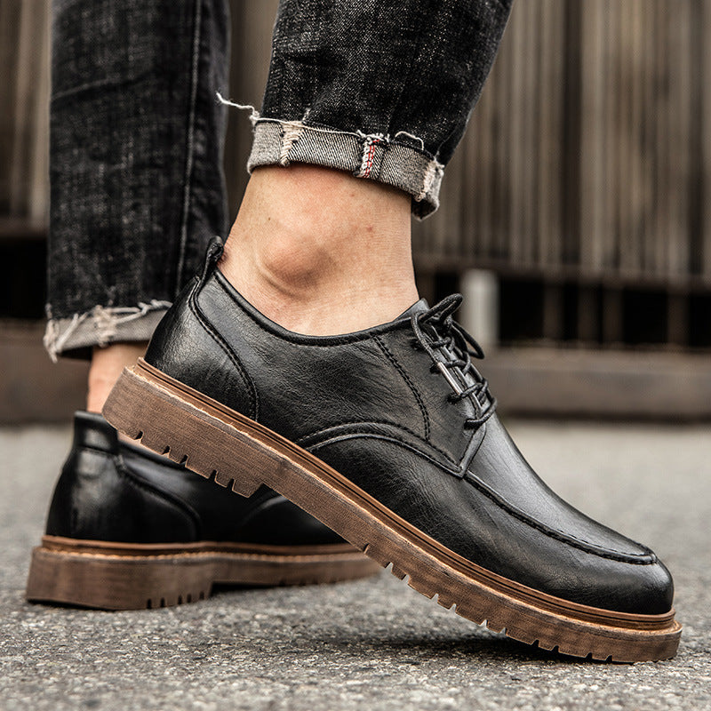 Men's Winter Fashion Business Shirt British Tooling Men's Shoes