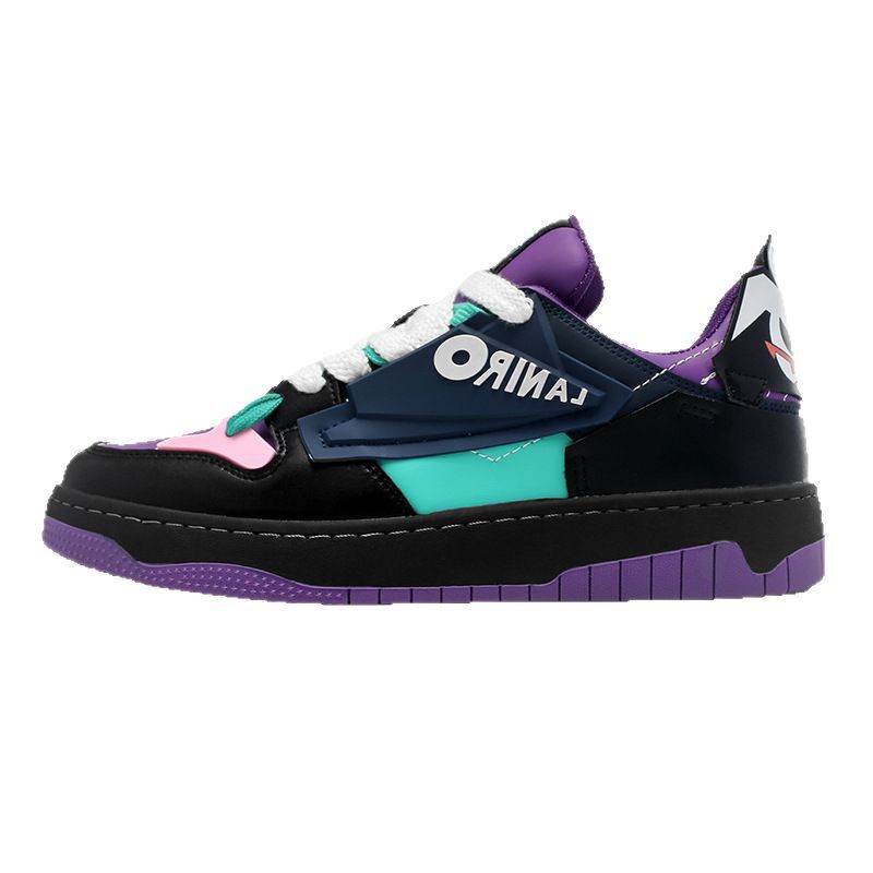 Spring Niche Arcade National Fashion Board Video Leather Shoes