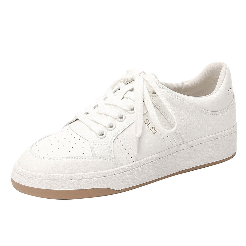 Women's Genuine German Training Platform Hidden White Casual Shoes
