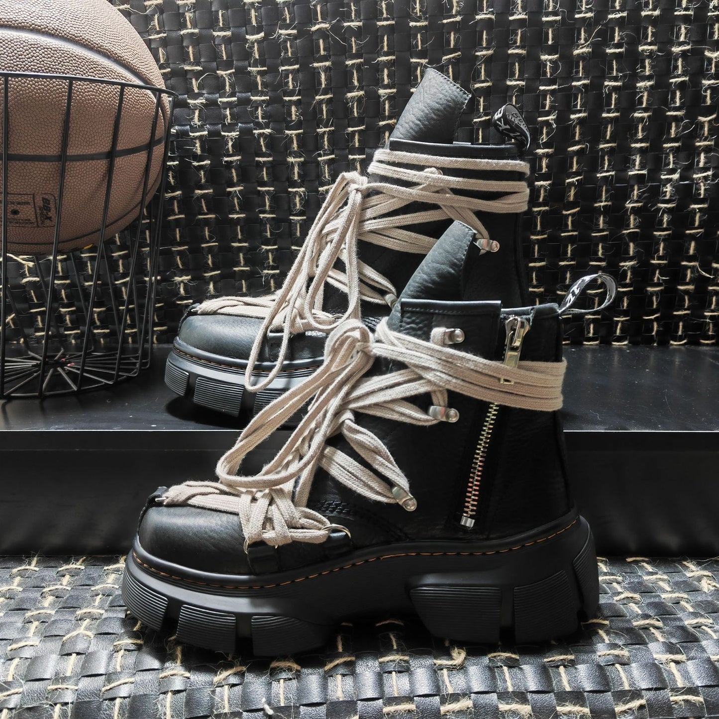 Women's & Men's Muffin Ankle Mummy Crazy Korean Retro Tank Leather Shoes