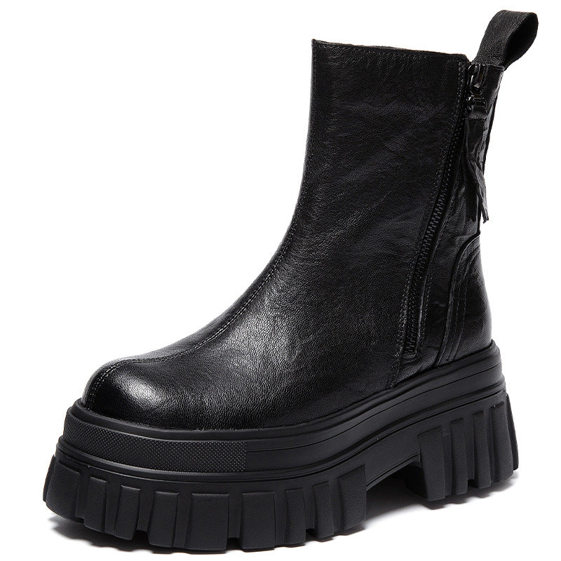 Women's High Platform Martin Small Height Increasing Boots