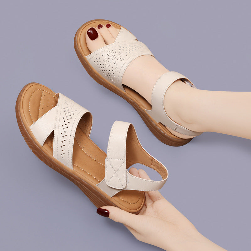 Size First Layer Cowhide Summer Fashion Sandals
