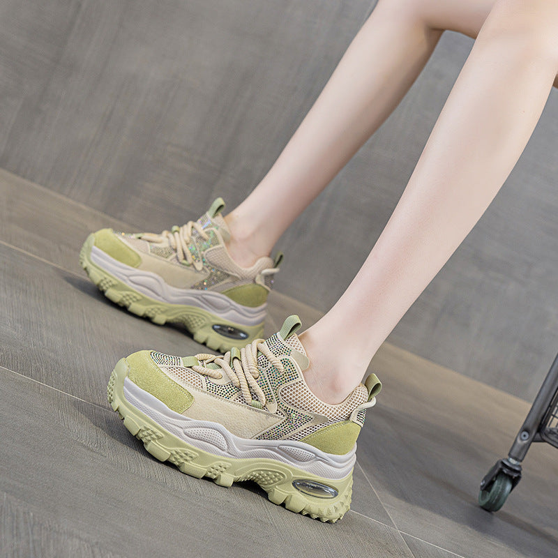 Women's Platform Retro Daddy Autumn Height Increasing Fashion Sports Hot Casual Shoes