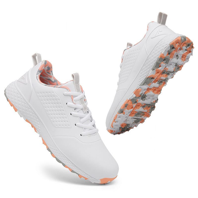 Women's & Men's Golf Couple Comfortable Waterproof Automatic Knob Sneakers