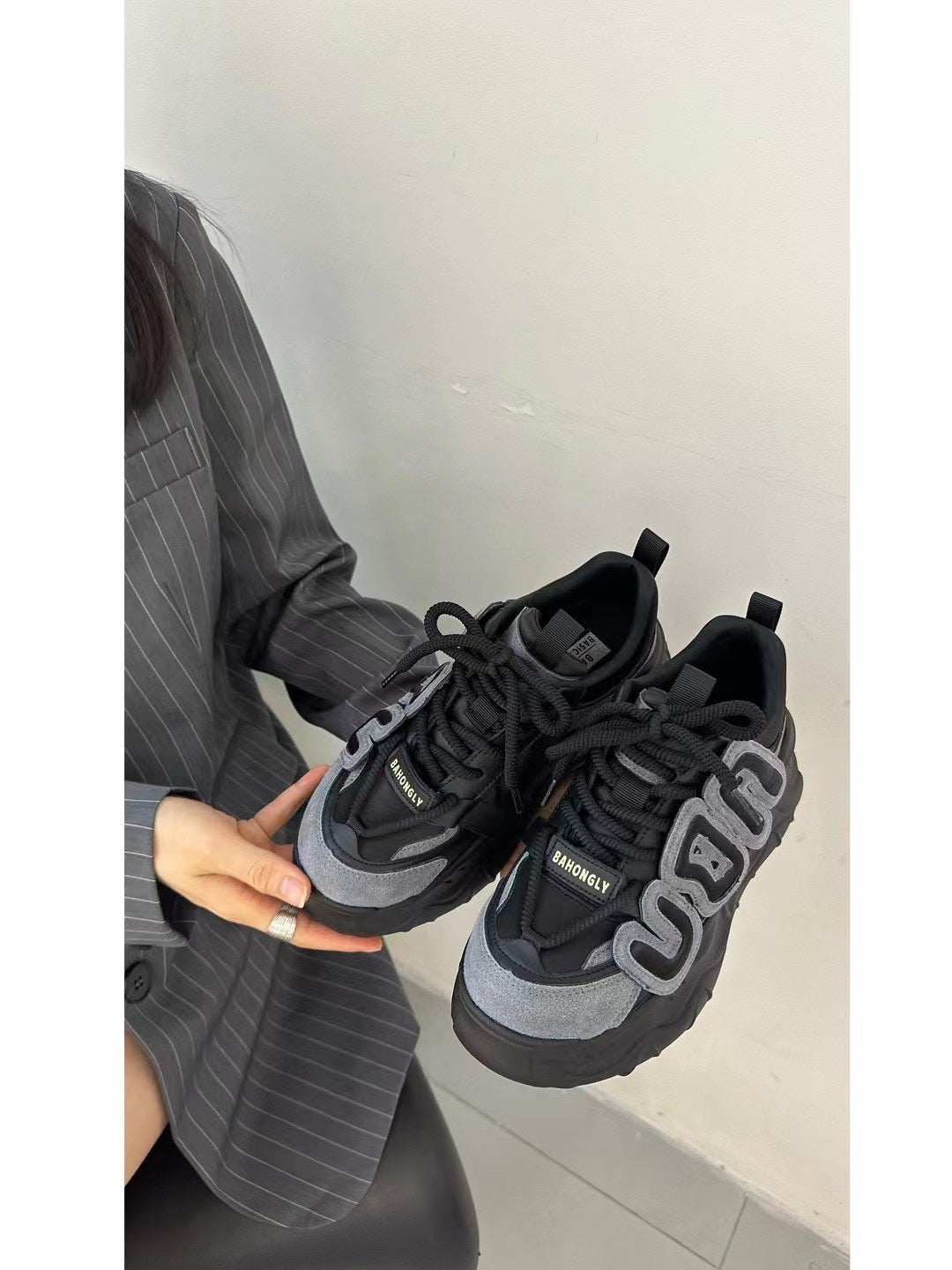 Fashion Platform Muffin Daddy Retro Genuine Casual Shoes