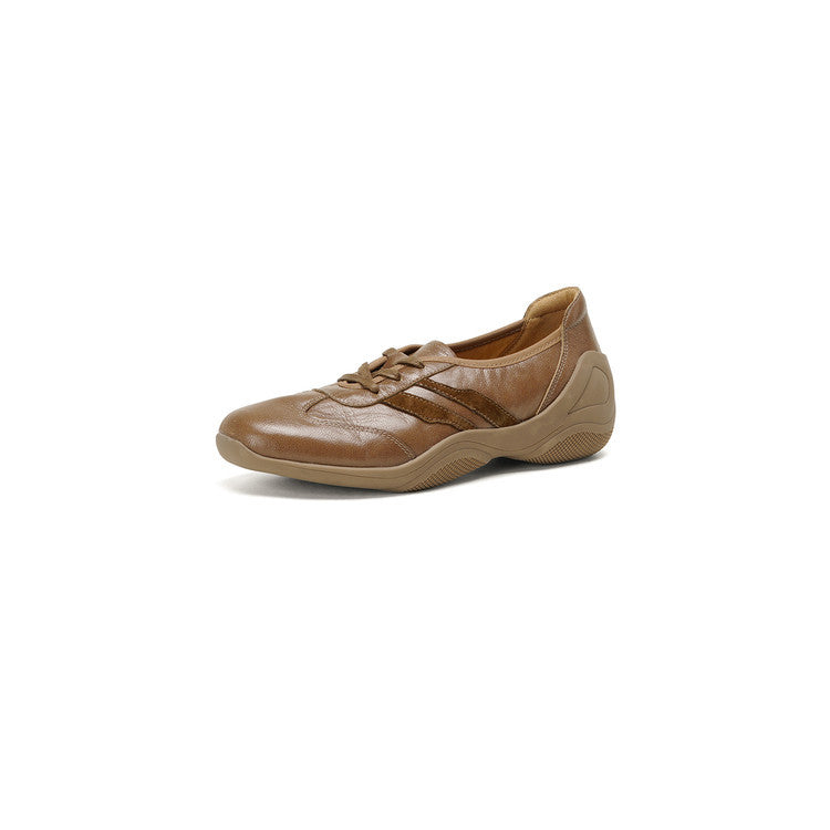 Women's Soft Bottom Sheepskin Deep Mouth Pumps Height Leather Shoes