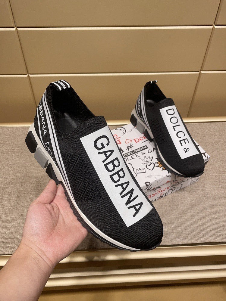 Summer Print Fashionable Black Printed Sports Casual Shoes