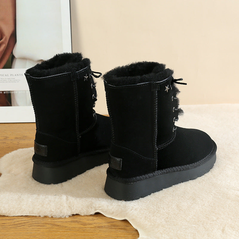 Women's Winter Goddess Fur Plus Veet Thickened Warm Snow Boots