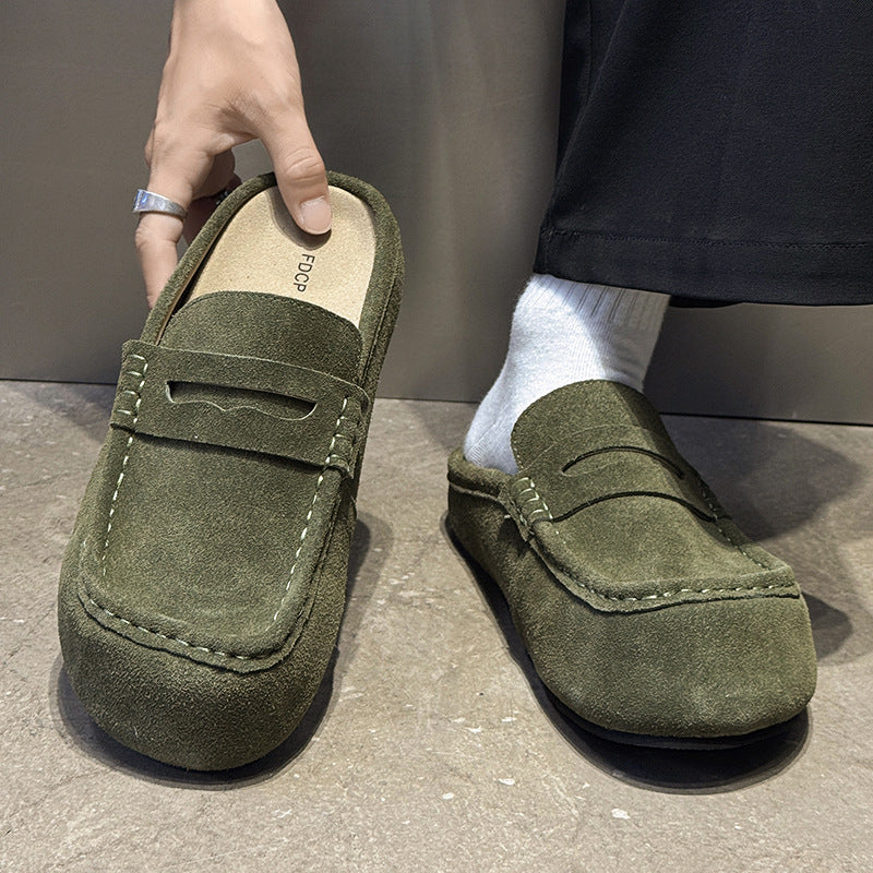 Retro Easy Matching American Mules Lazy Sandals