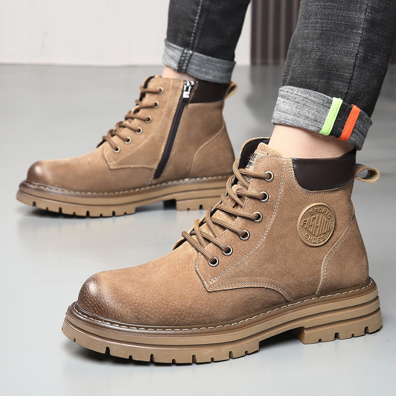 Men's Winter Fleece-lined Warm Worker Thick Bottom Boots