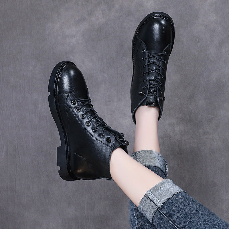 Martin Low Elastic Band Flat Comfortable Boots