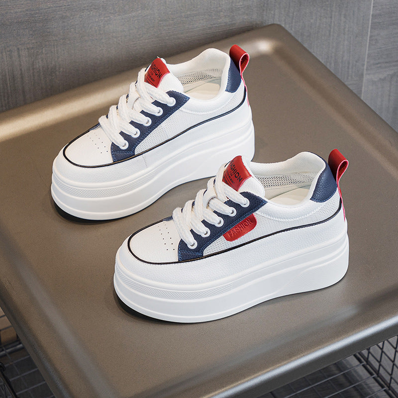 Women's White Small High Height Increasing Insole Women's Casual Shoes