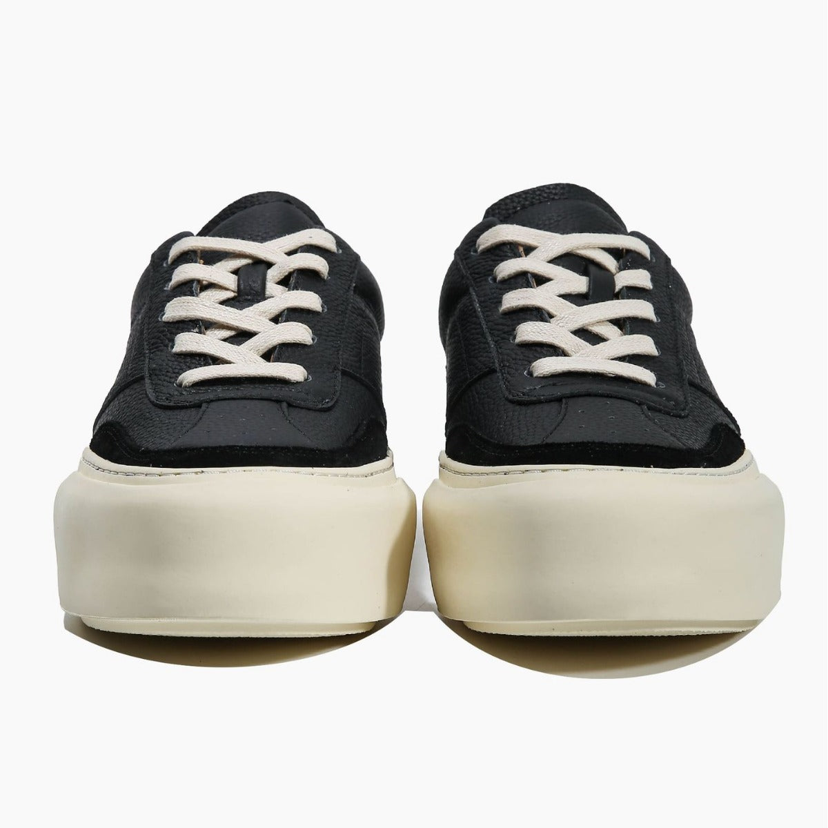 Men's White Genuine Platform Low Top Super Versatile Leather Shoes