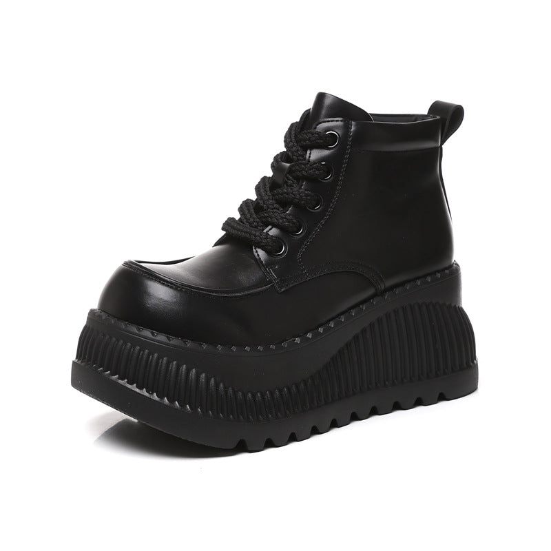Small Thick Bottom Hight Increasing Martin Boots