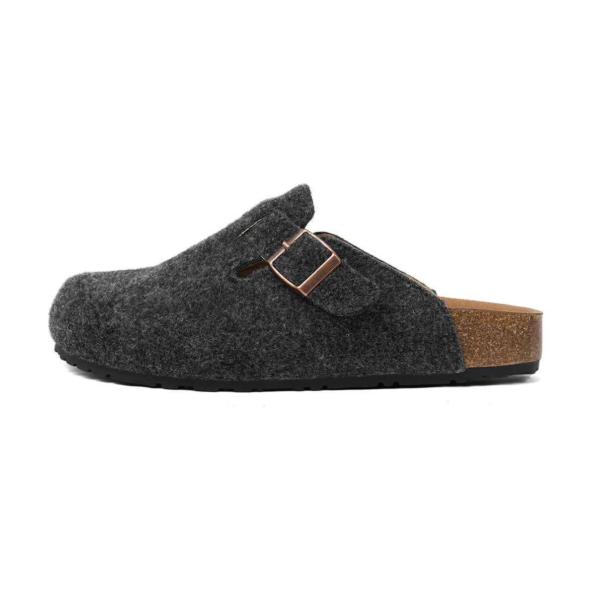 Women's Furry Toe Cap Semi Retro Platform Slippers