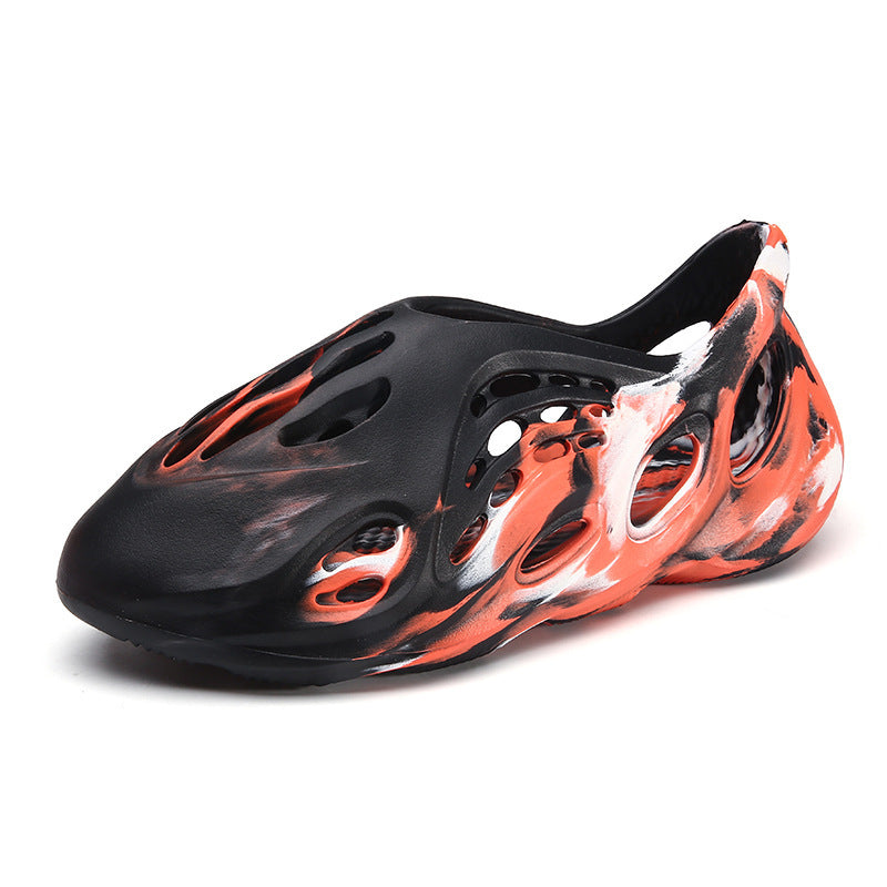 Men's Size Camouflage Couple Coconut Hole Trendy Sandals