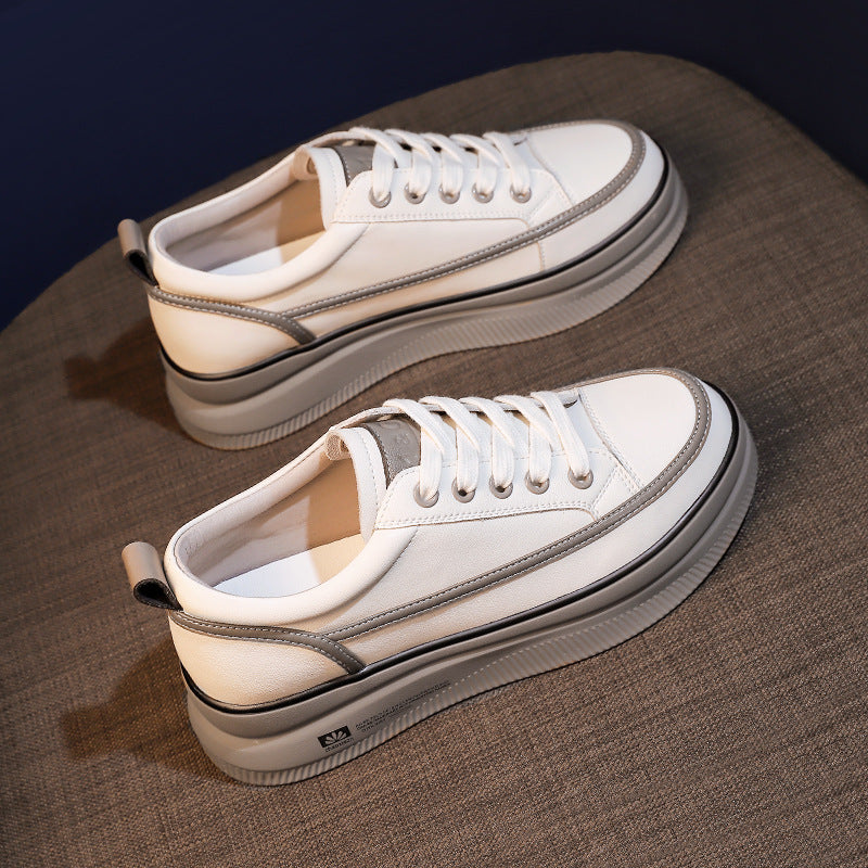 Women's Height Increasing Insole White Tide Sports Sneakers