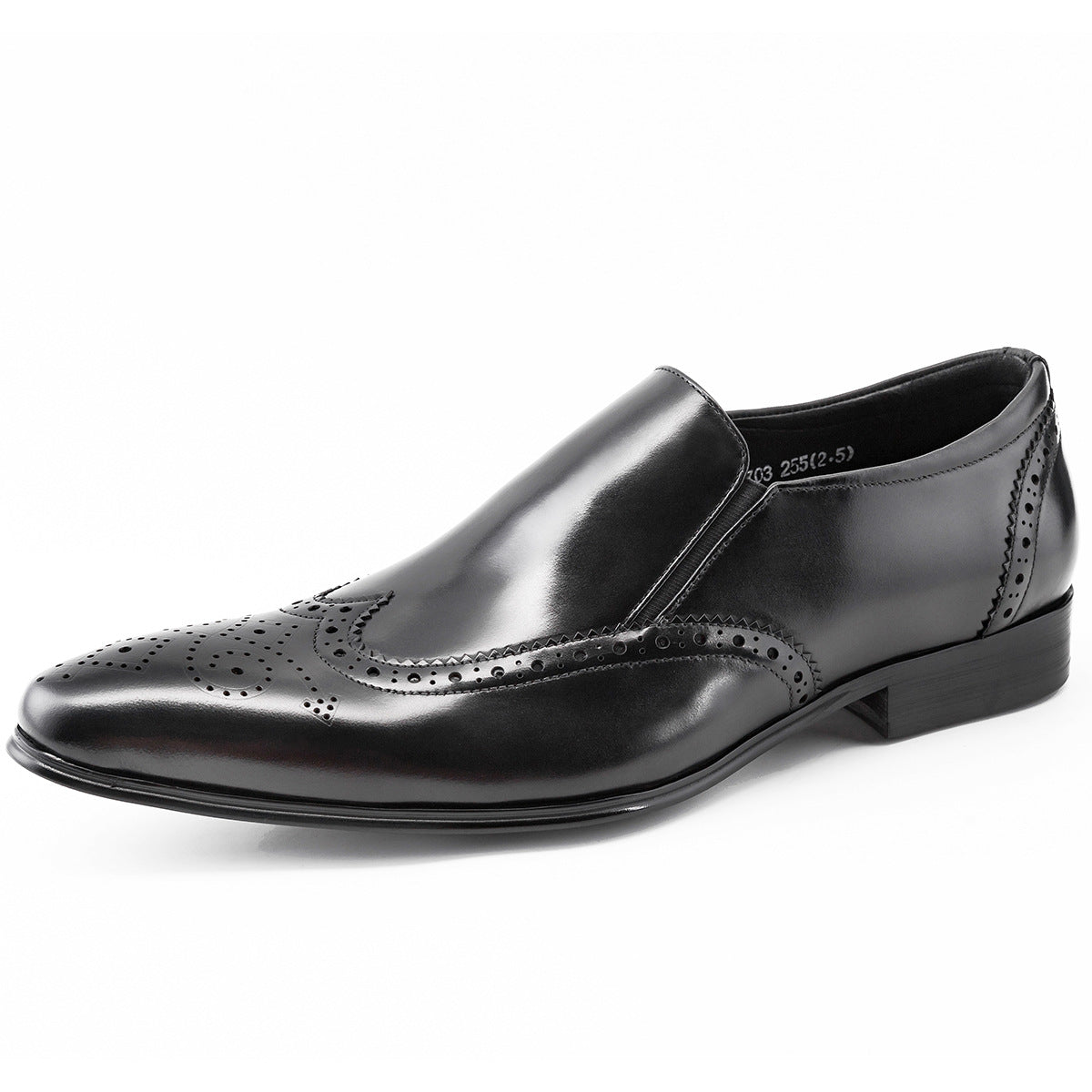 Men's Wear British Slip-on Low Cut Cowhide Leather Shoes