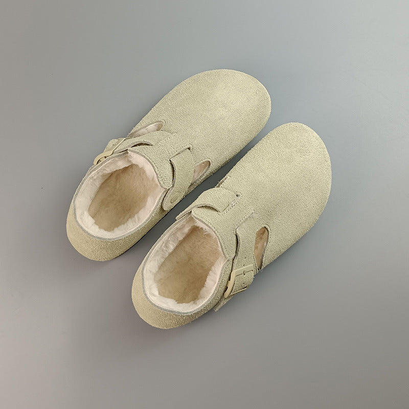 All-inclusive Plus Fluff Wool Cowhide Series Women's Shoes