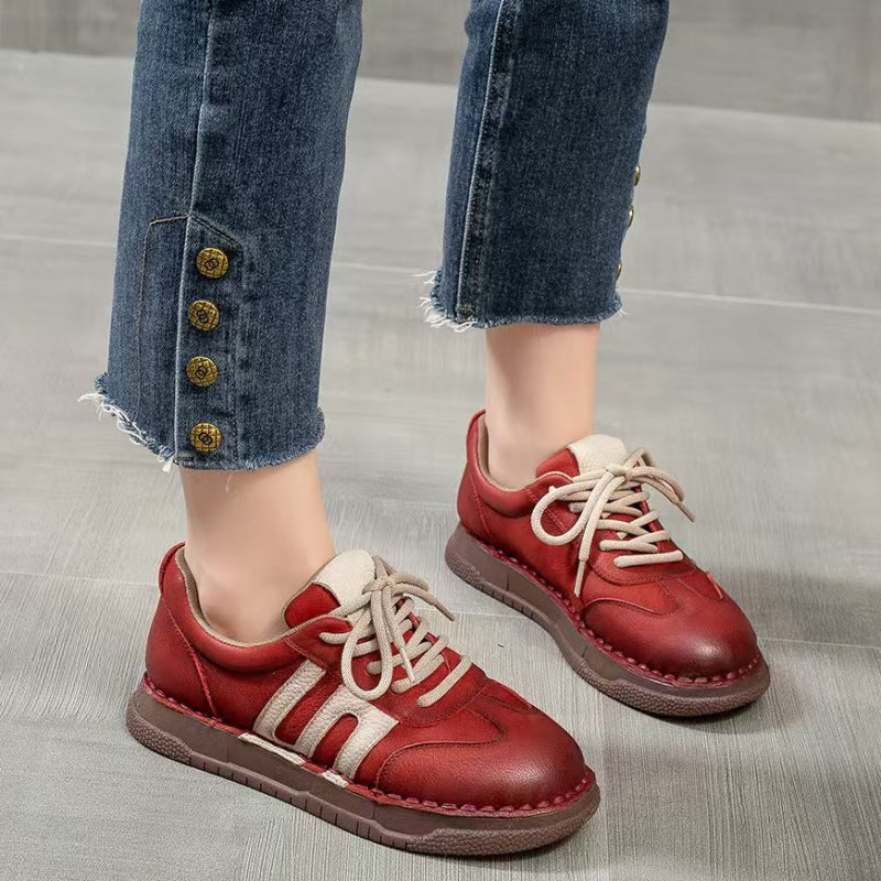 Women's Retro Handmade Spring Soft Bottom Not Sneakers