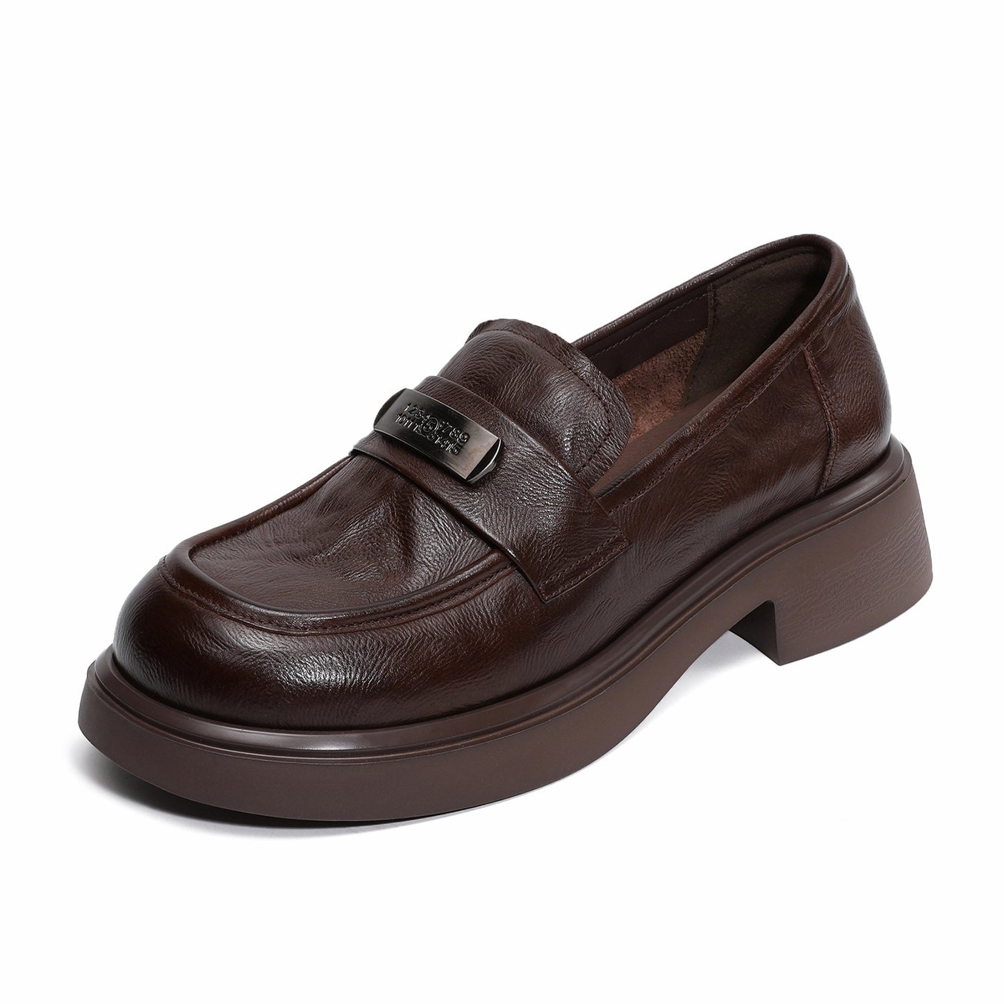 Women's Genuine Light Luxury Autumn Soft Bottom British Style Slip-on Loafers