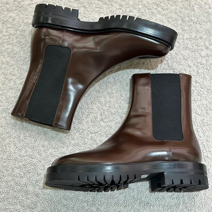 Women's High Version Style British Chelsea Platform Boots